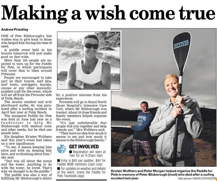 paddle for Pete