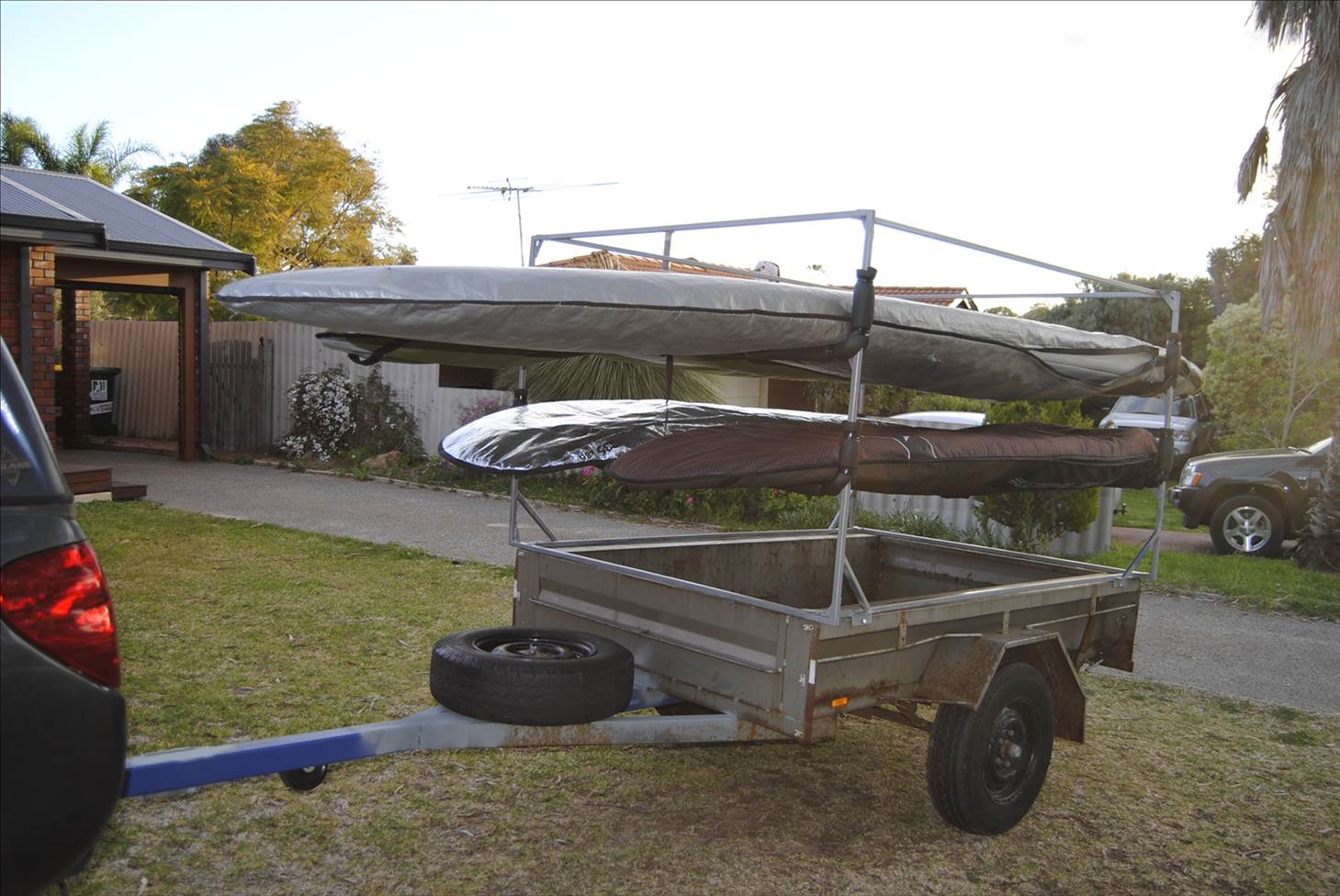 Downwind trailer