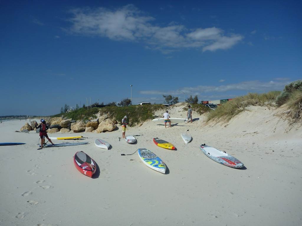 the start ... nice array of boards