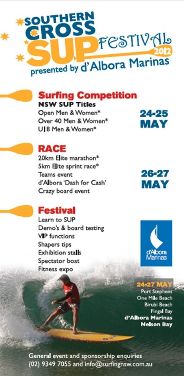 Southern Cross SUP Festival 2012 presented by d'Albora Marinas