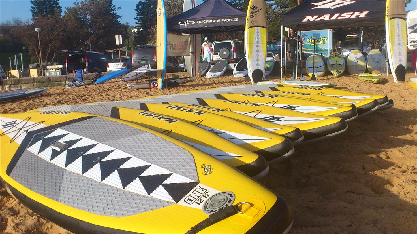 inflatable line up from naish