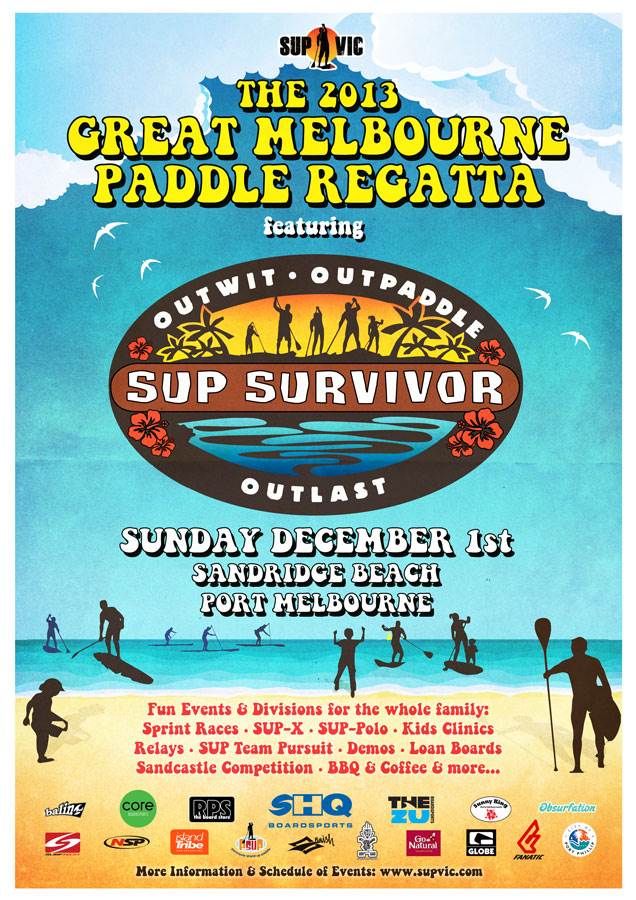The 2013 Great Melbourne Paddle Regatta Poster