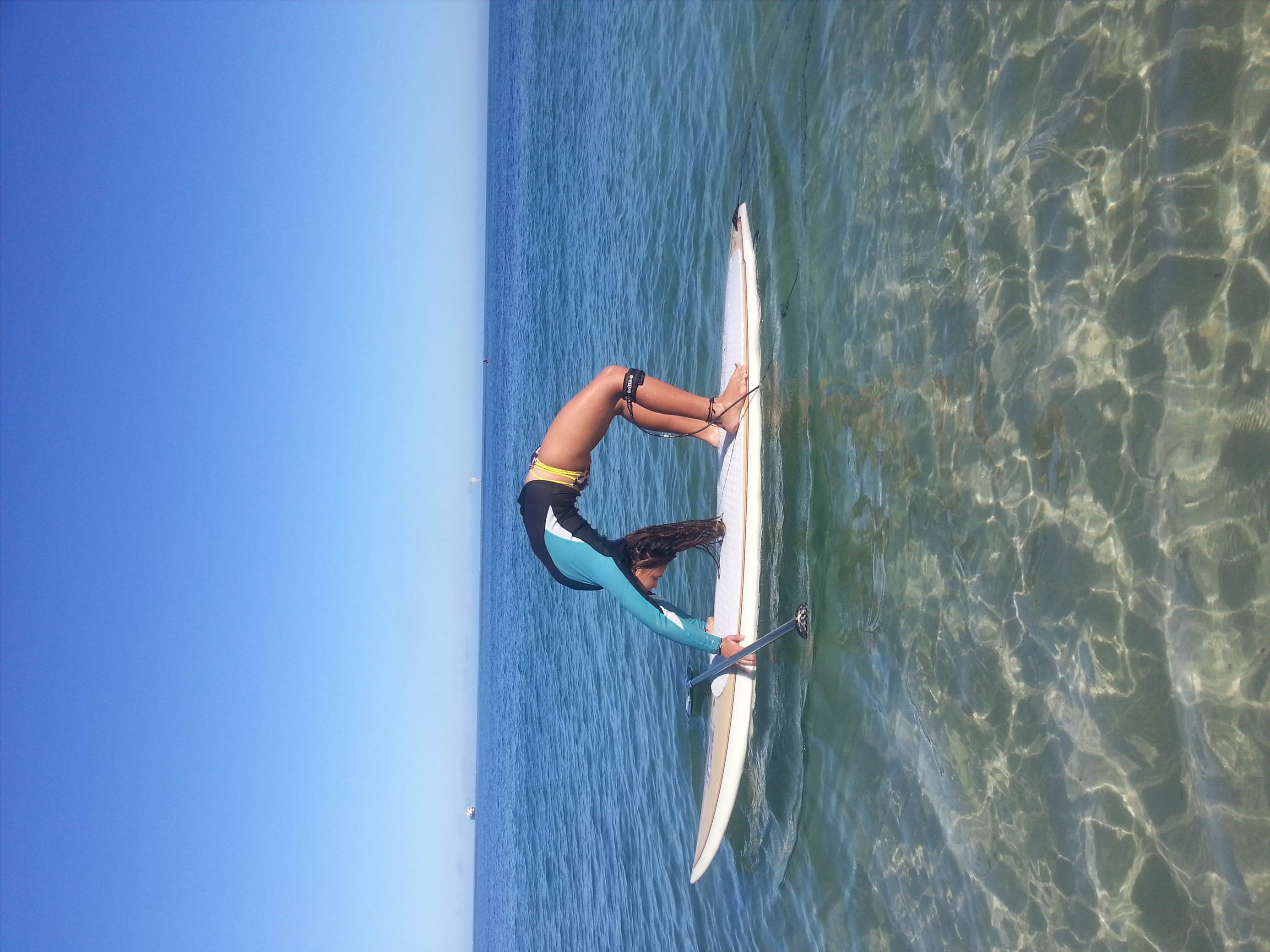 Julie on 8 foot 5