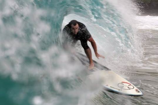 barrelled behind the rock at snapper