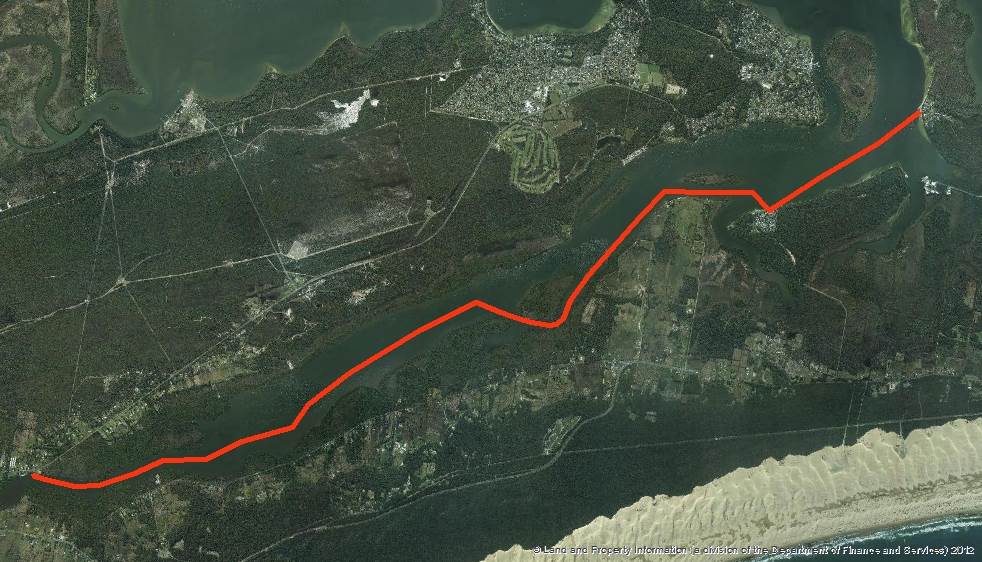 Map of Tilligerry Creek