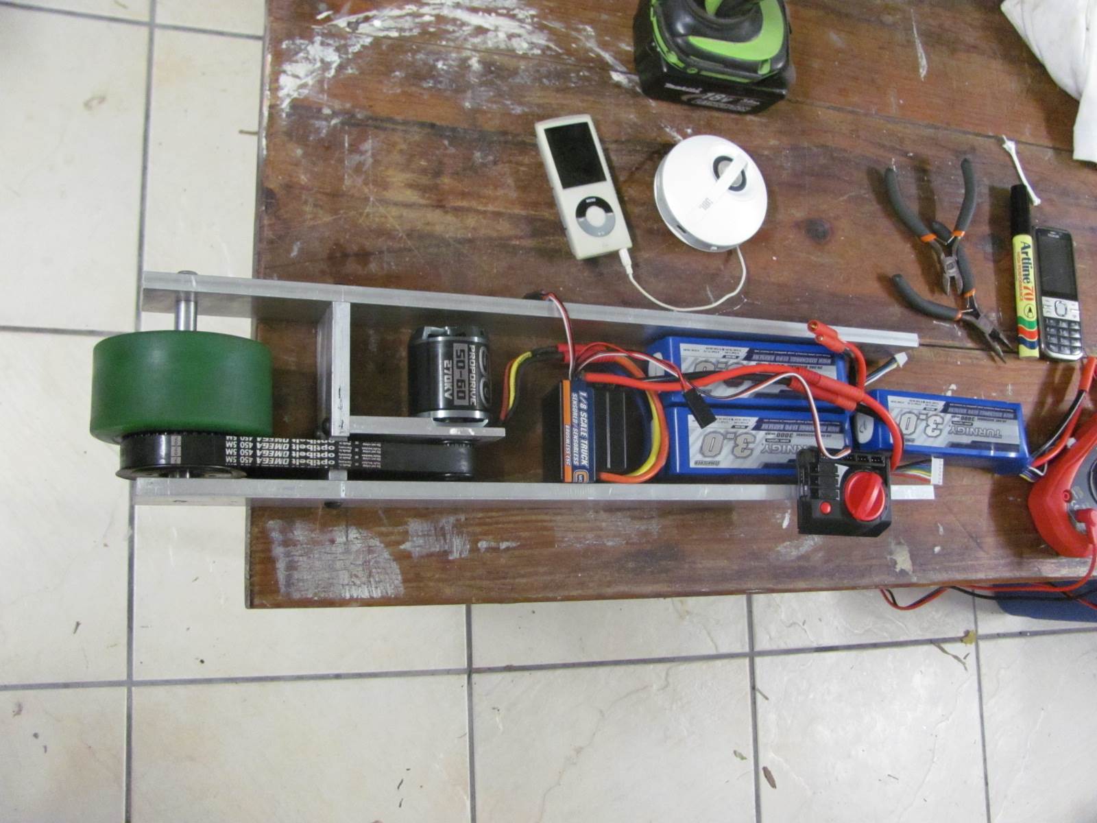 Power stick bench test