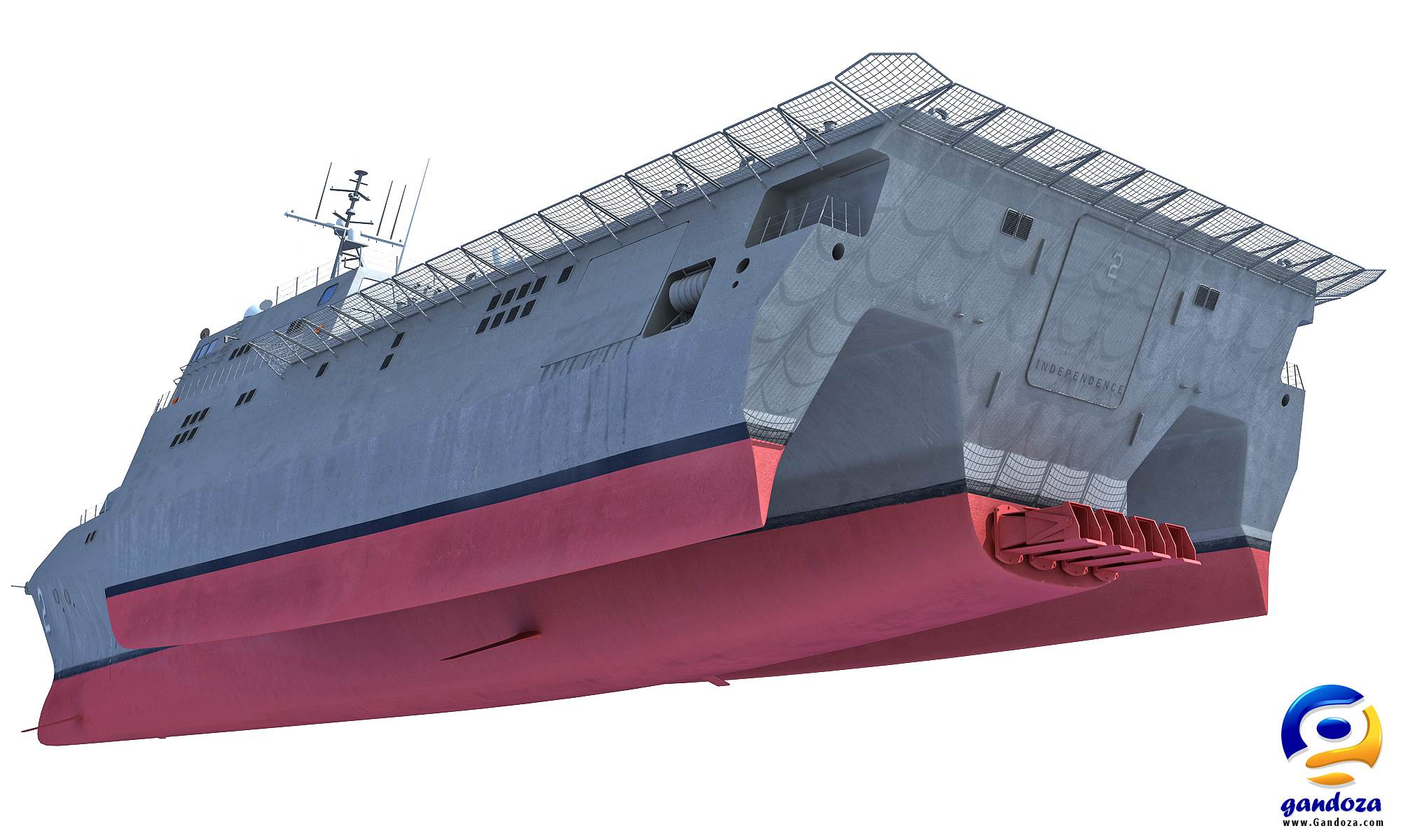 USS-Independence Hull Underneath