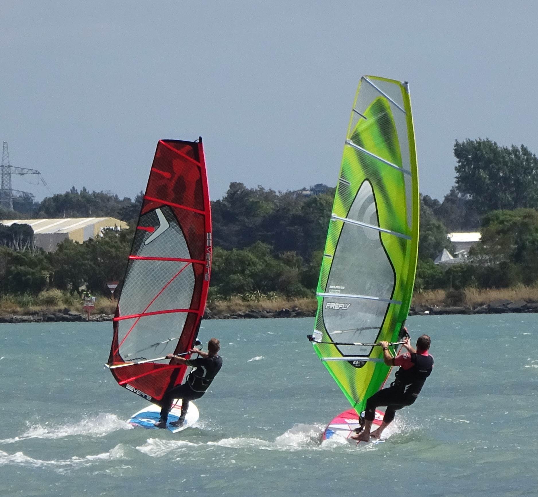 planing windsurfing on the Red Paddle Co and Fanatic inflatable windSUPs