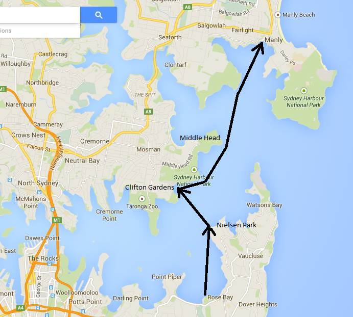Rose Bay to Manly