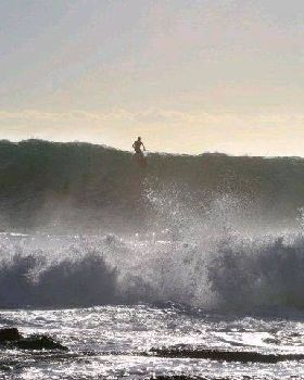 paddling out