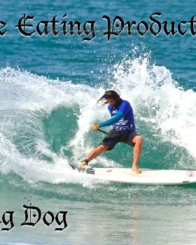 pie eating productions frothing dog