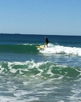 It's fun in small surf!
