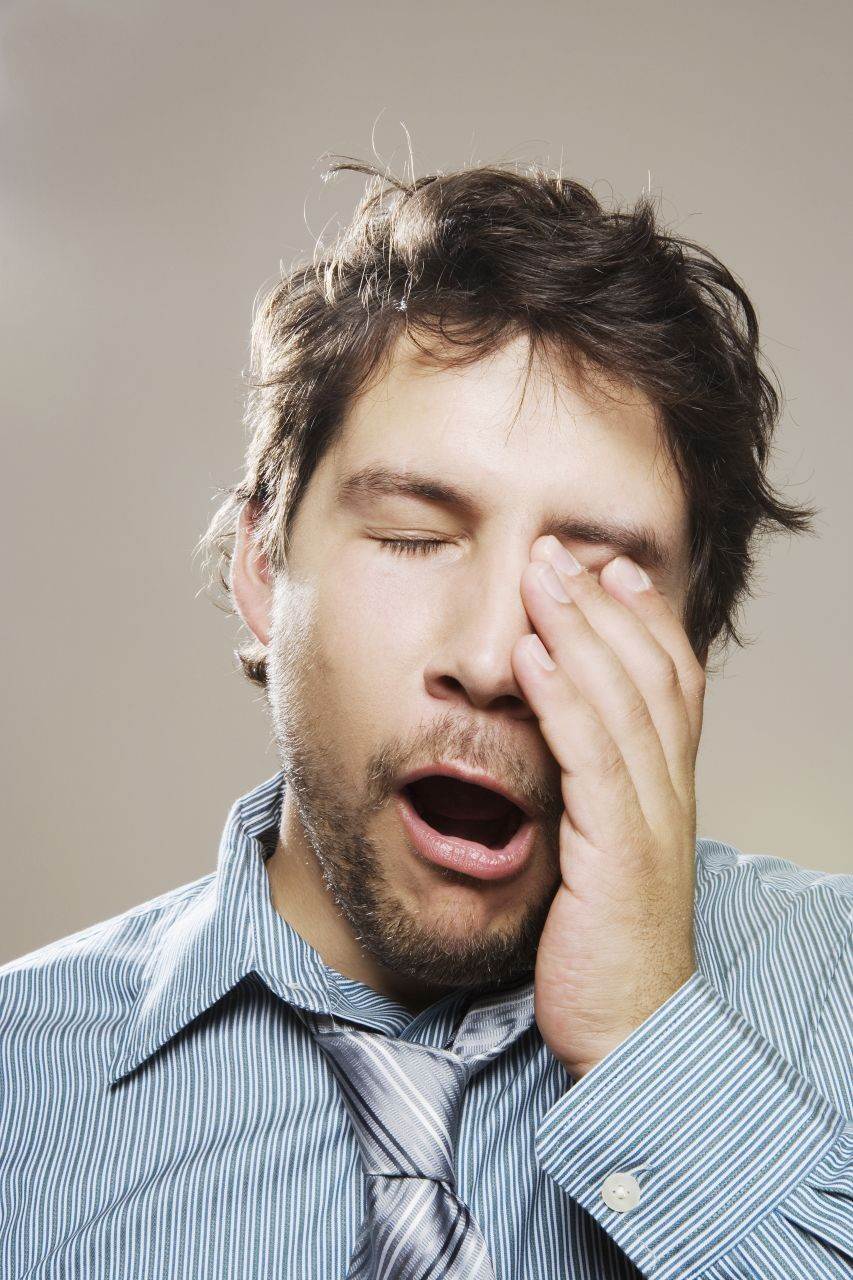 yawning