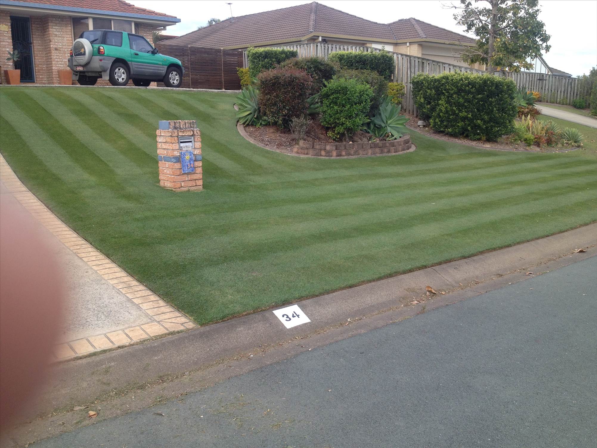 The front lawn