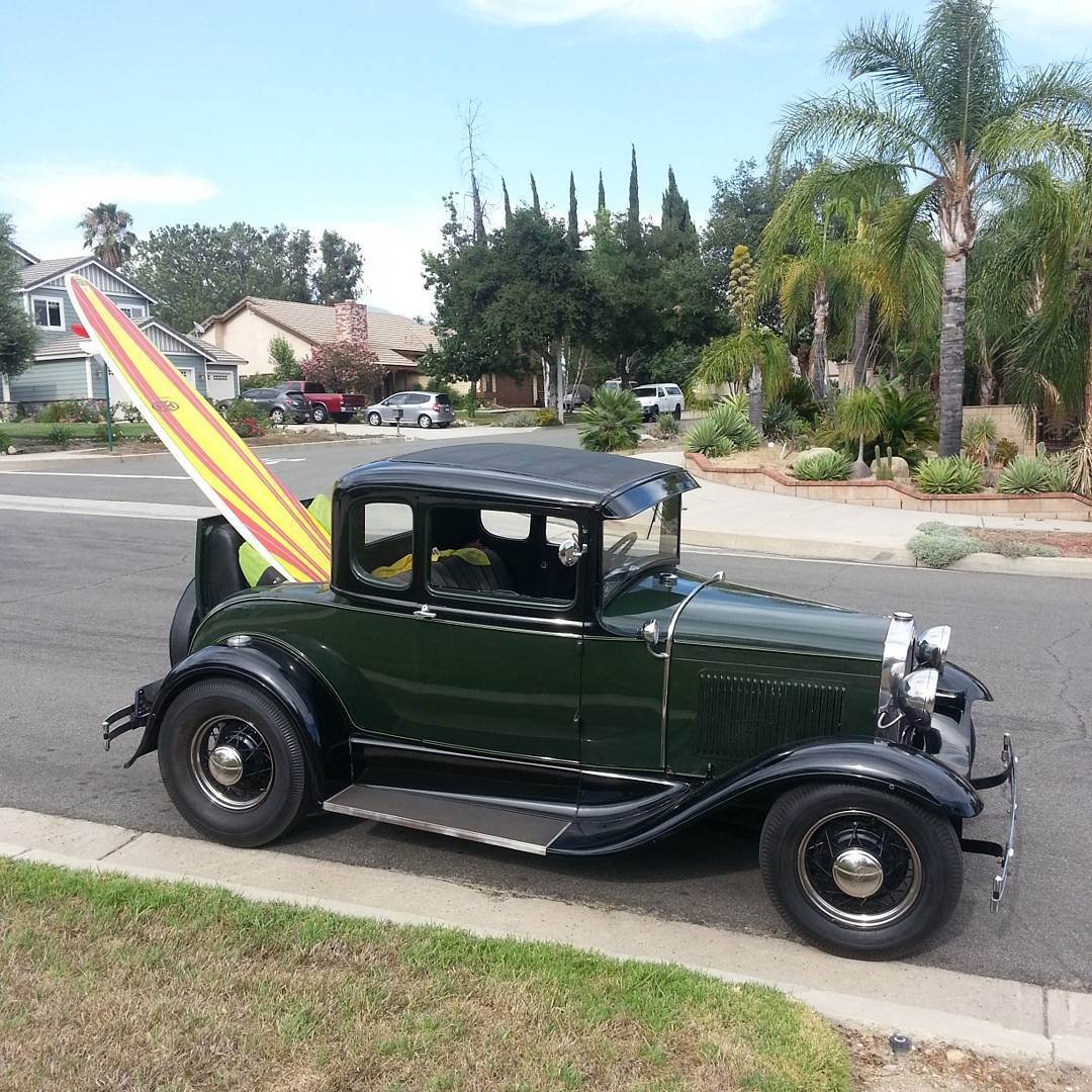 model a coupe and board