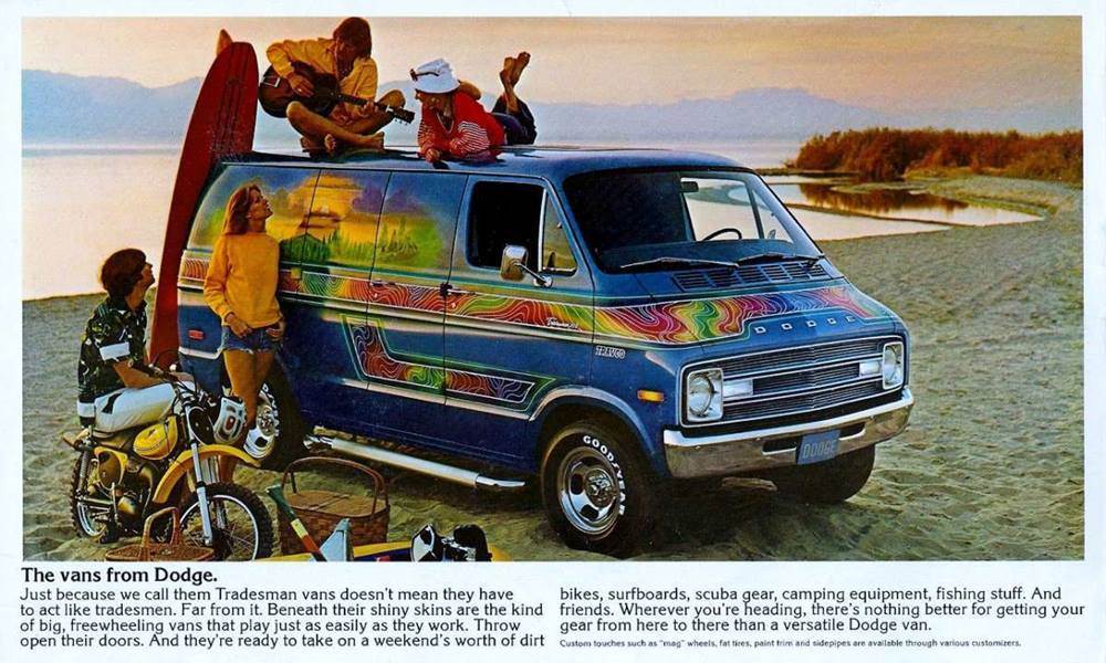 Surf Cars - 1970s Dodge Tradesman Van
