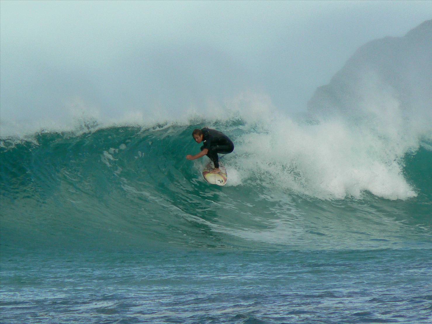 An early morning midweek surf