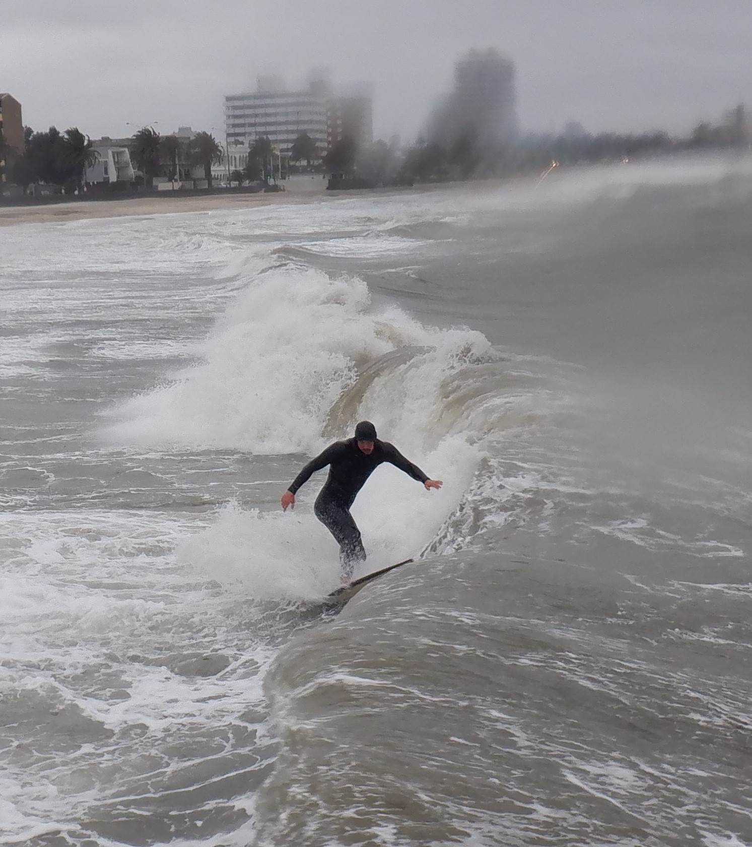 storm waves in Port Phillip