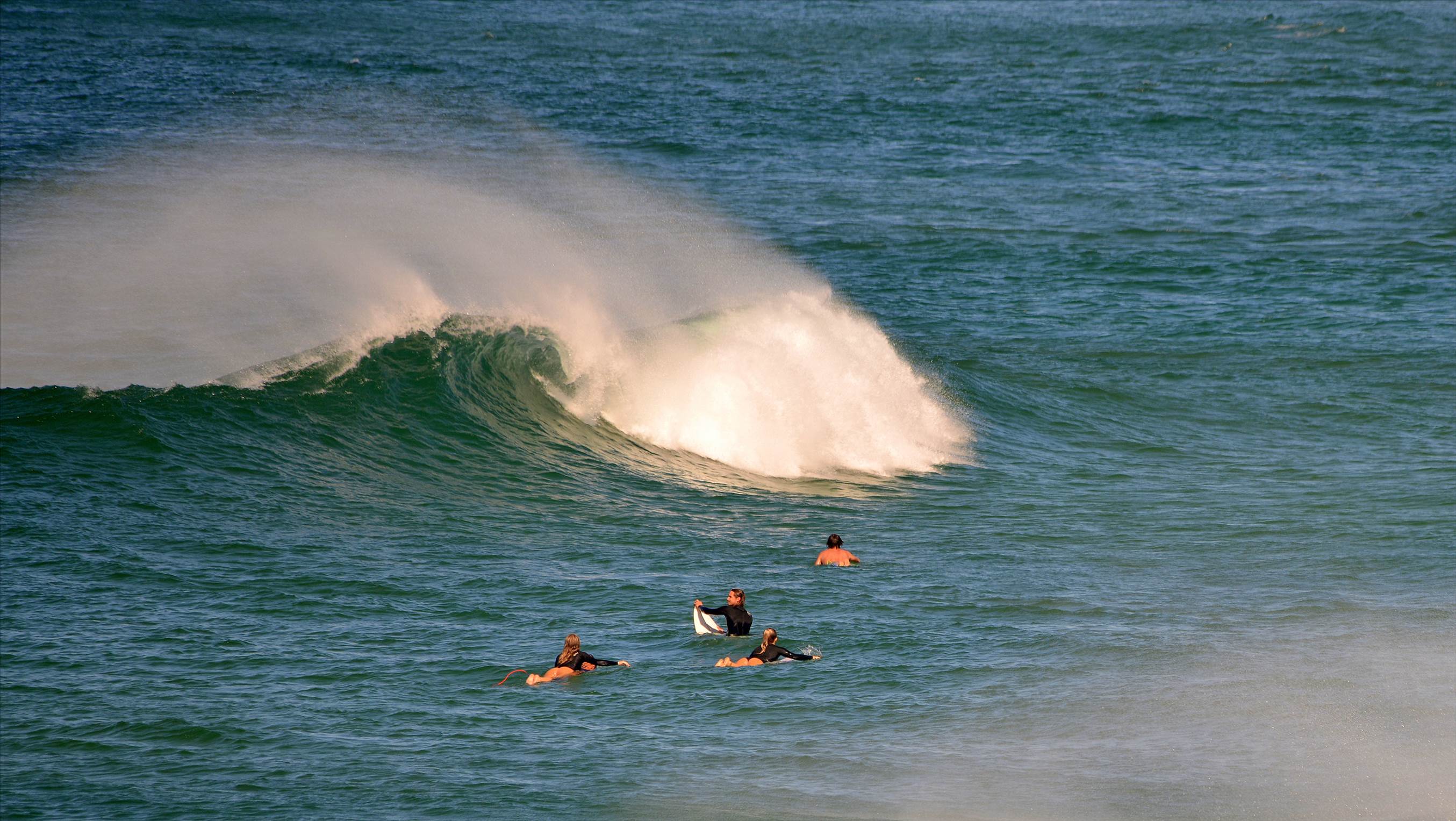 Surfers at Dreamtime Beach