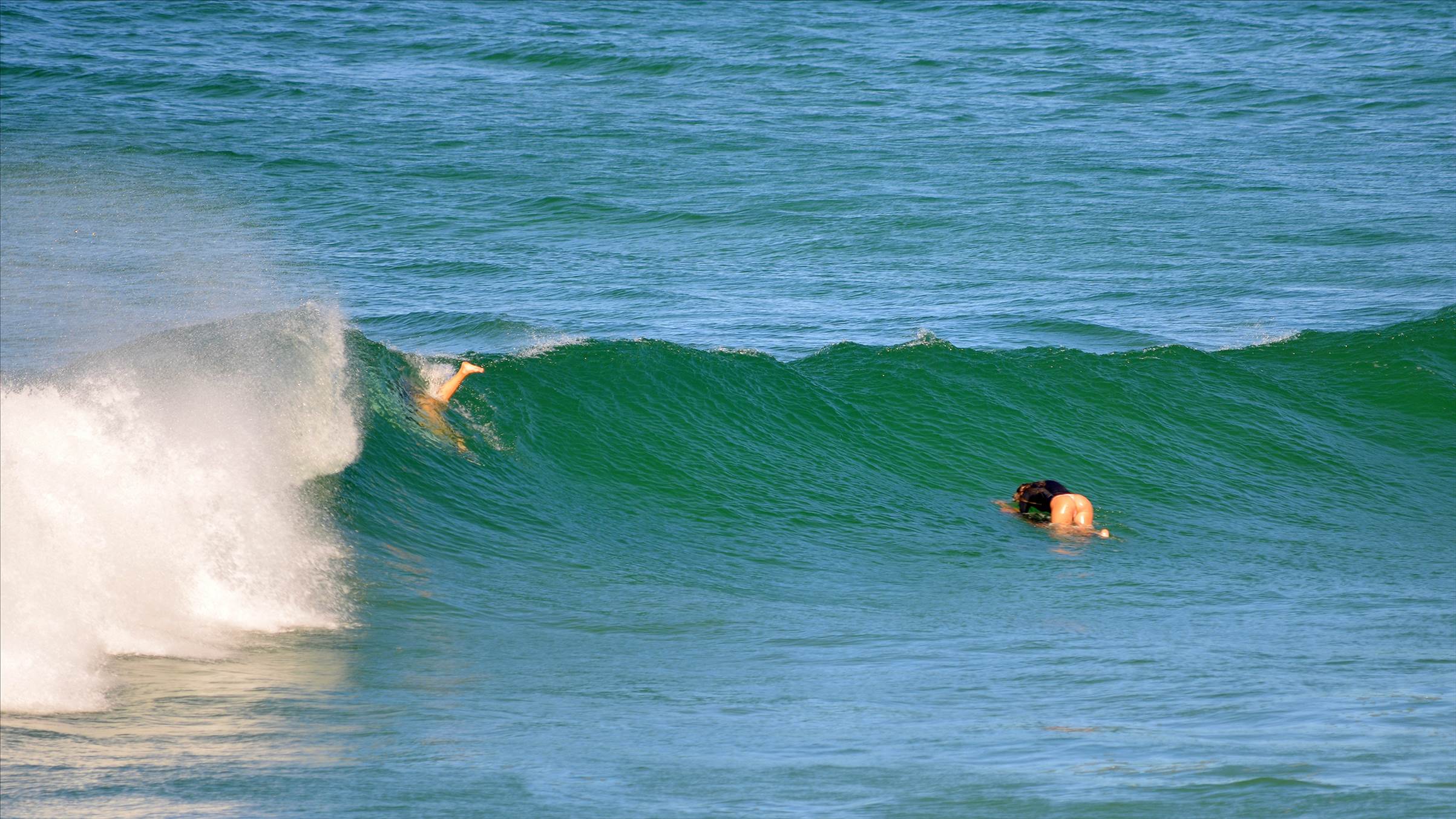 Surfers at Dreamtime Beach