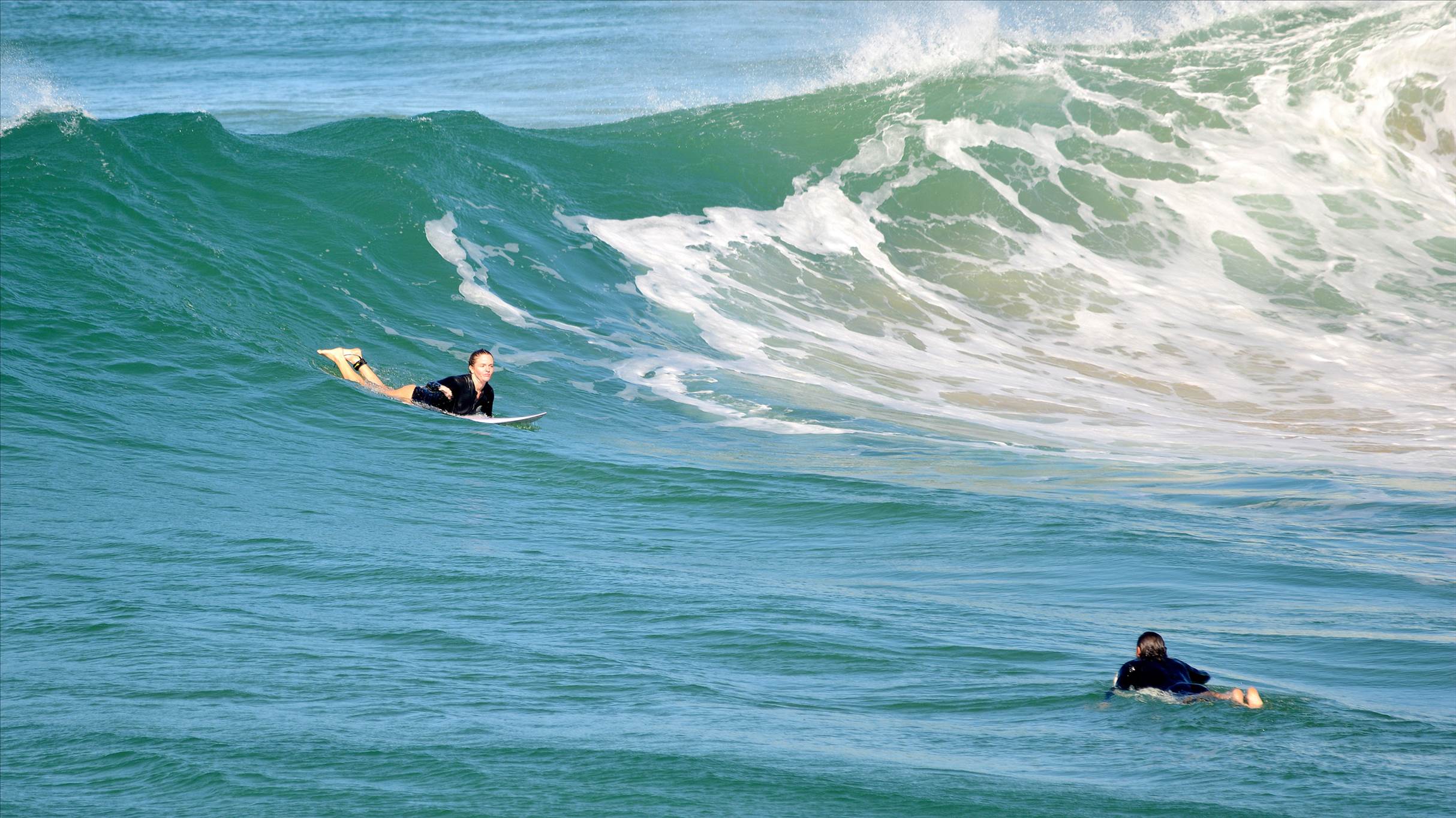 Surfers at Dreamtime Beach