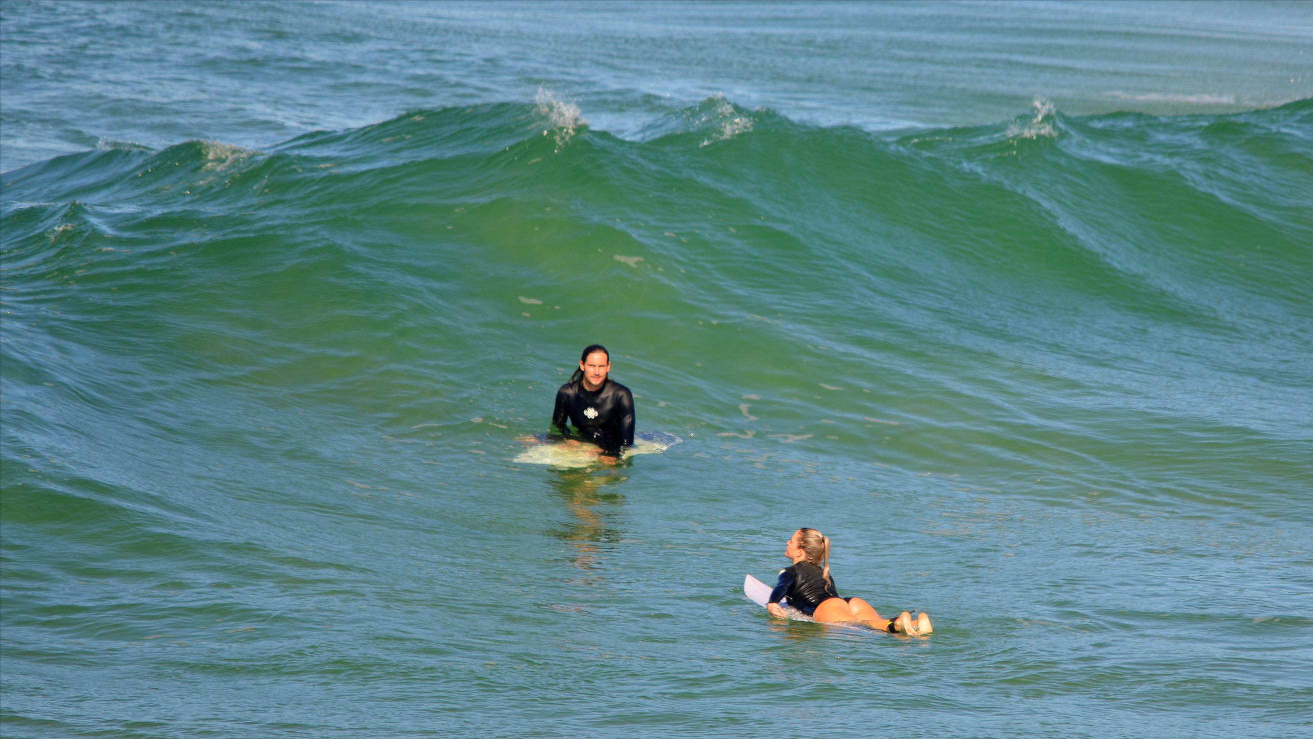 Surfers at Dreamtime Beach