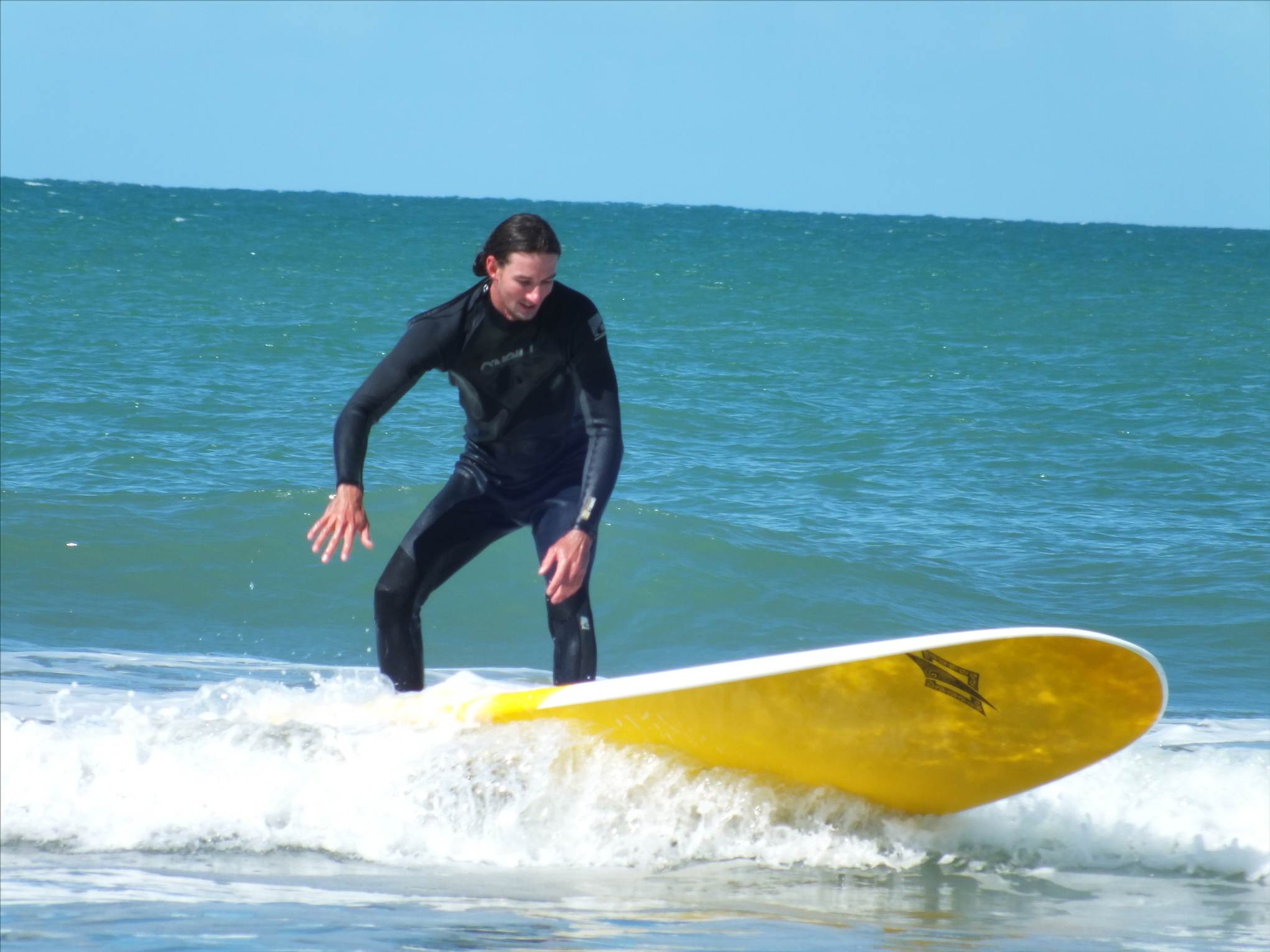 Longboarding on a SUP