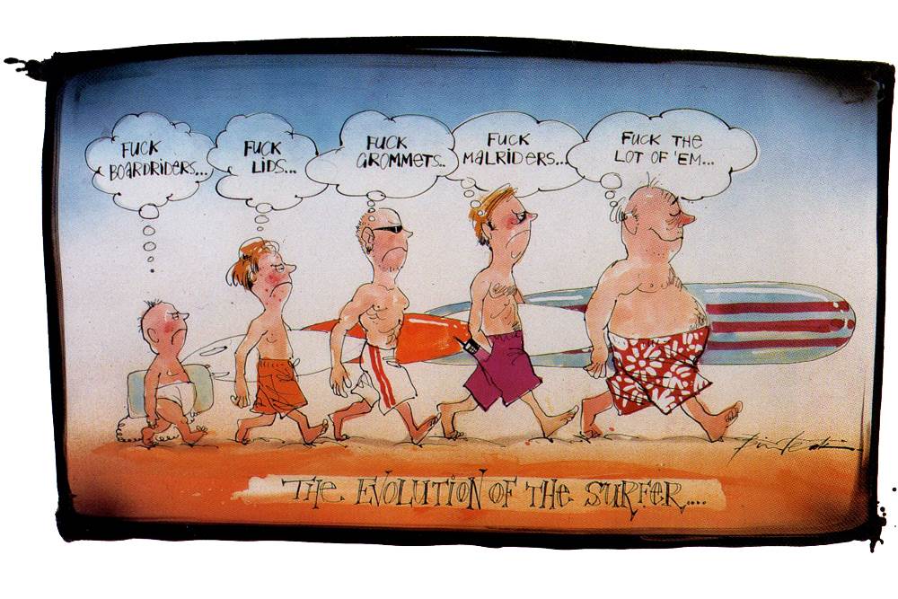the evolution of the surfer 0