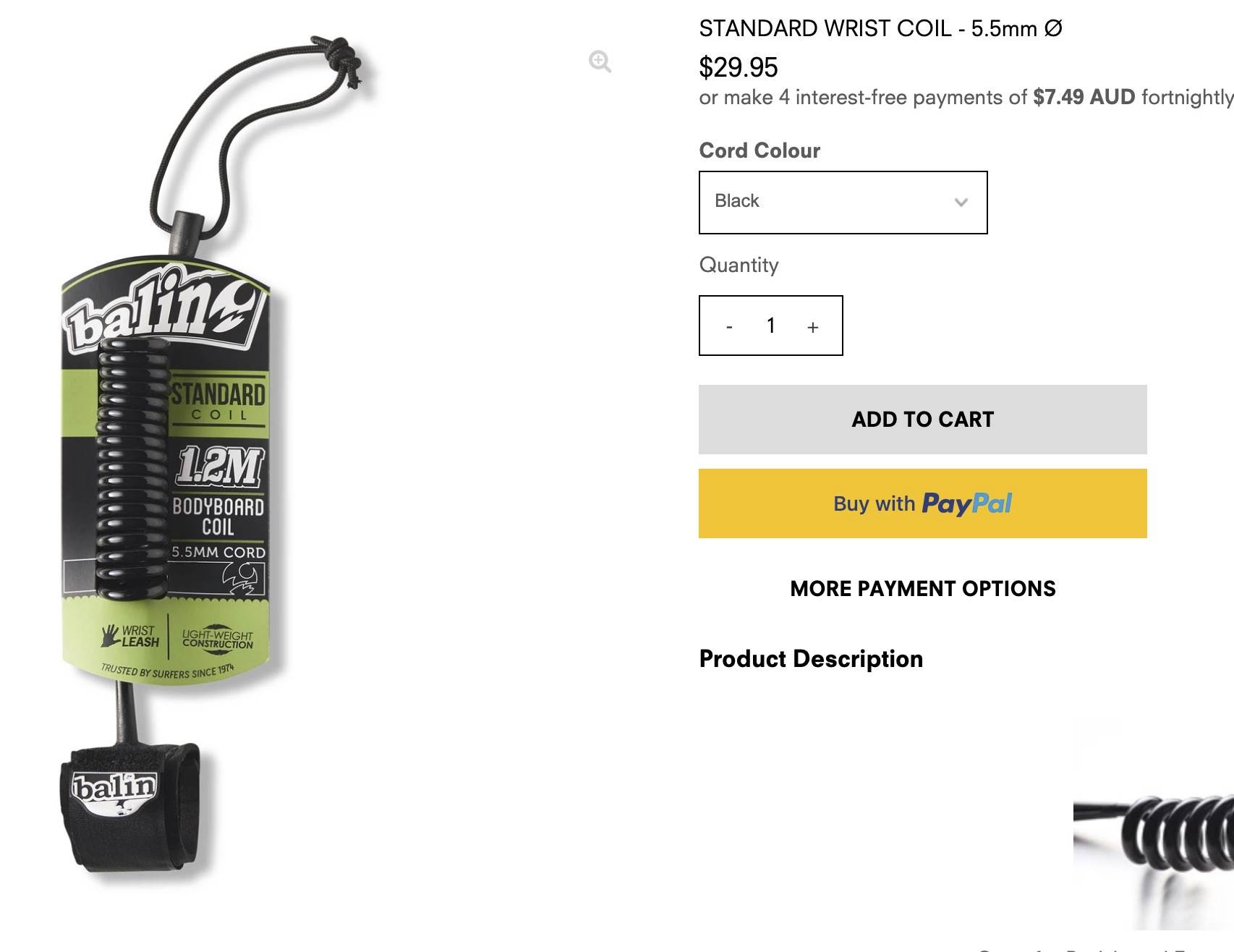 STANDARDWRISTCOIL-55mm?-BALIN-SURFERSHARDWARE