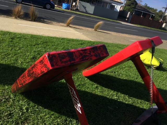 Board tail shot