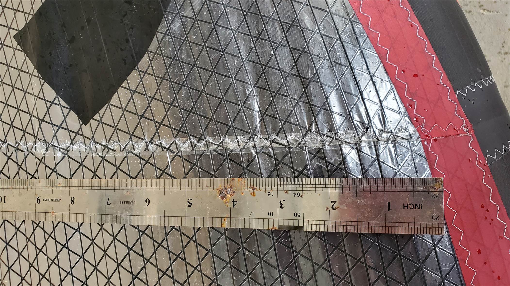 opposite side of wing damaged area exact same spot