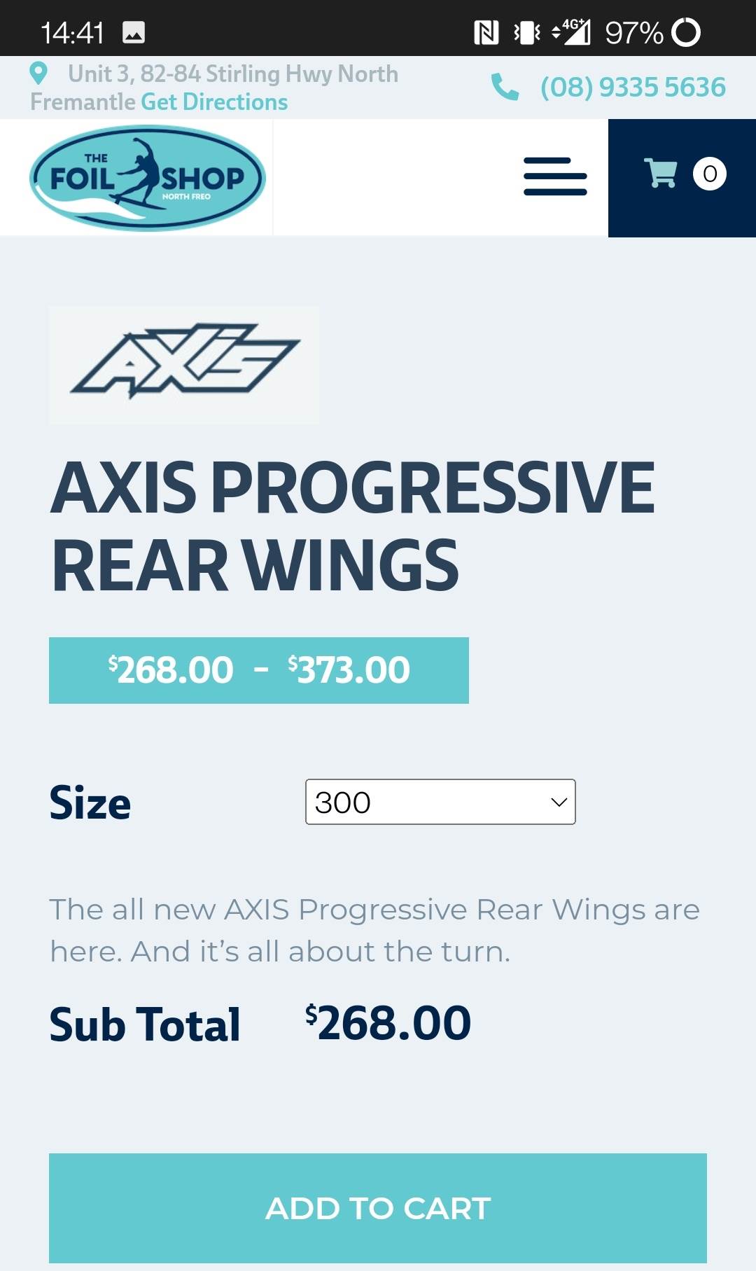 Axis shop 300 progressive tail