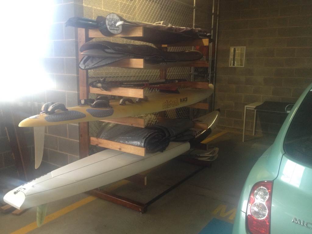old  Board rack