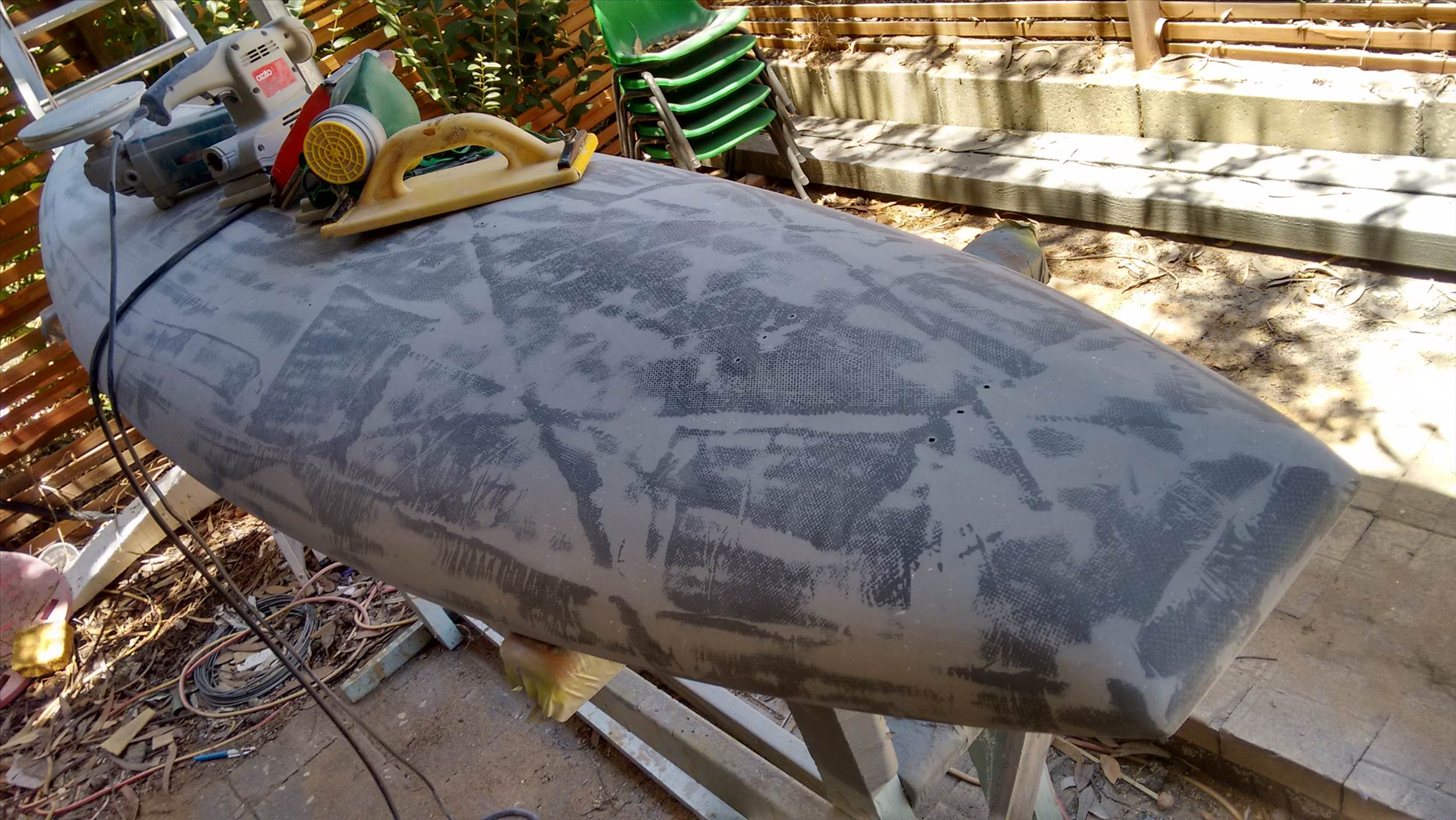 Filler coat sanded