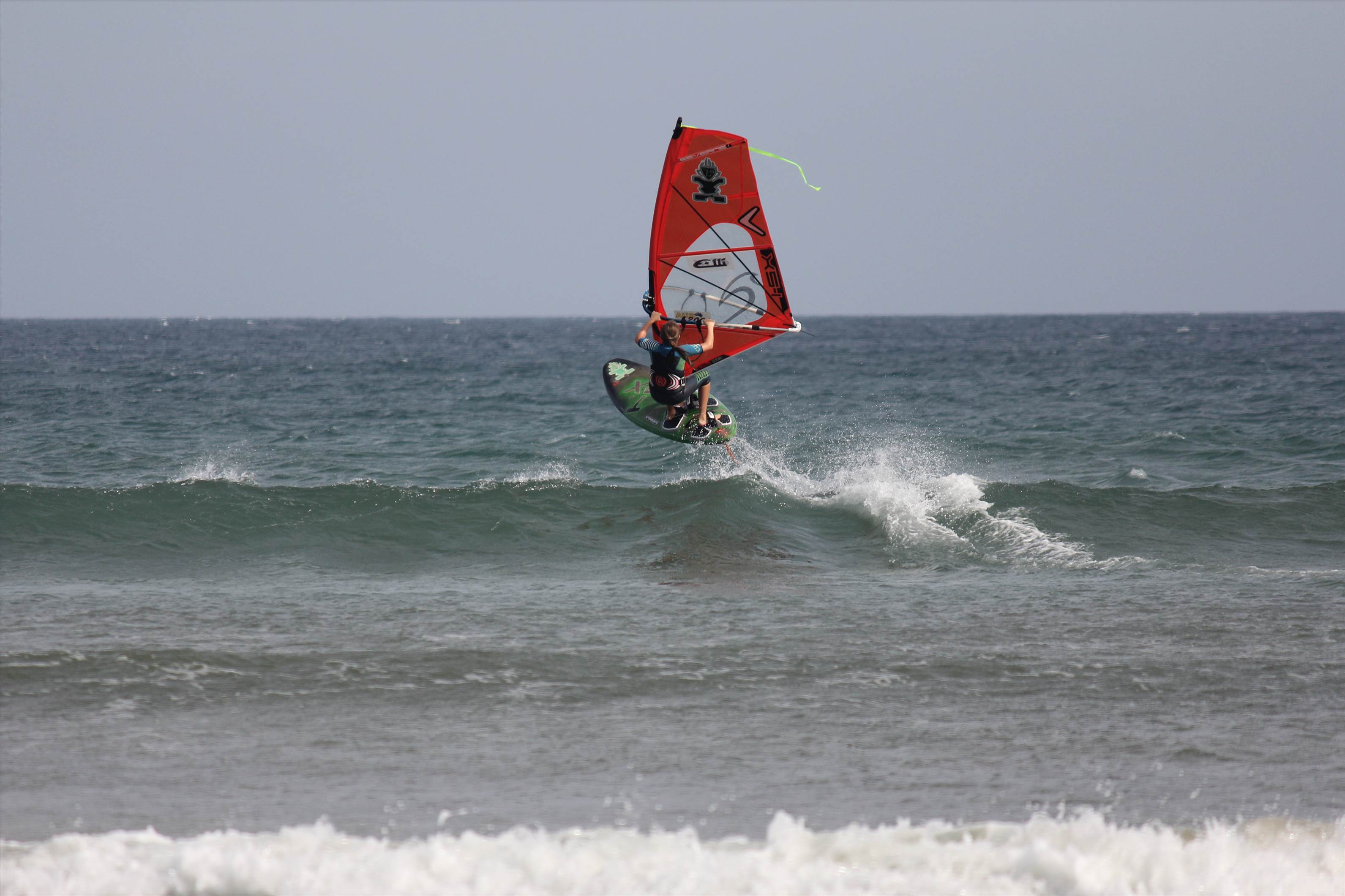kids windsurfing Elli Halank age 10