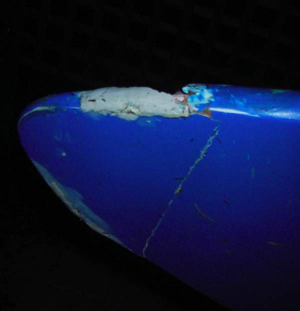 Smashed nose on Mistral Flow