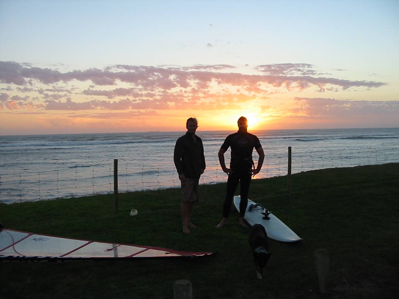 A session of sun and waves