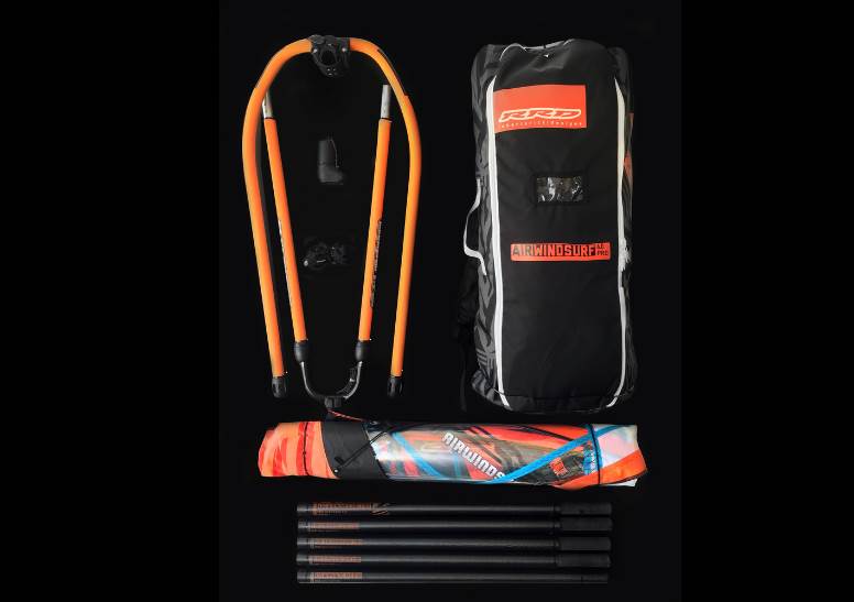 Backpac windsurf rig