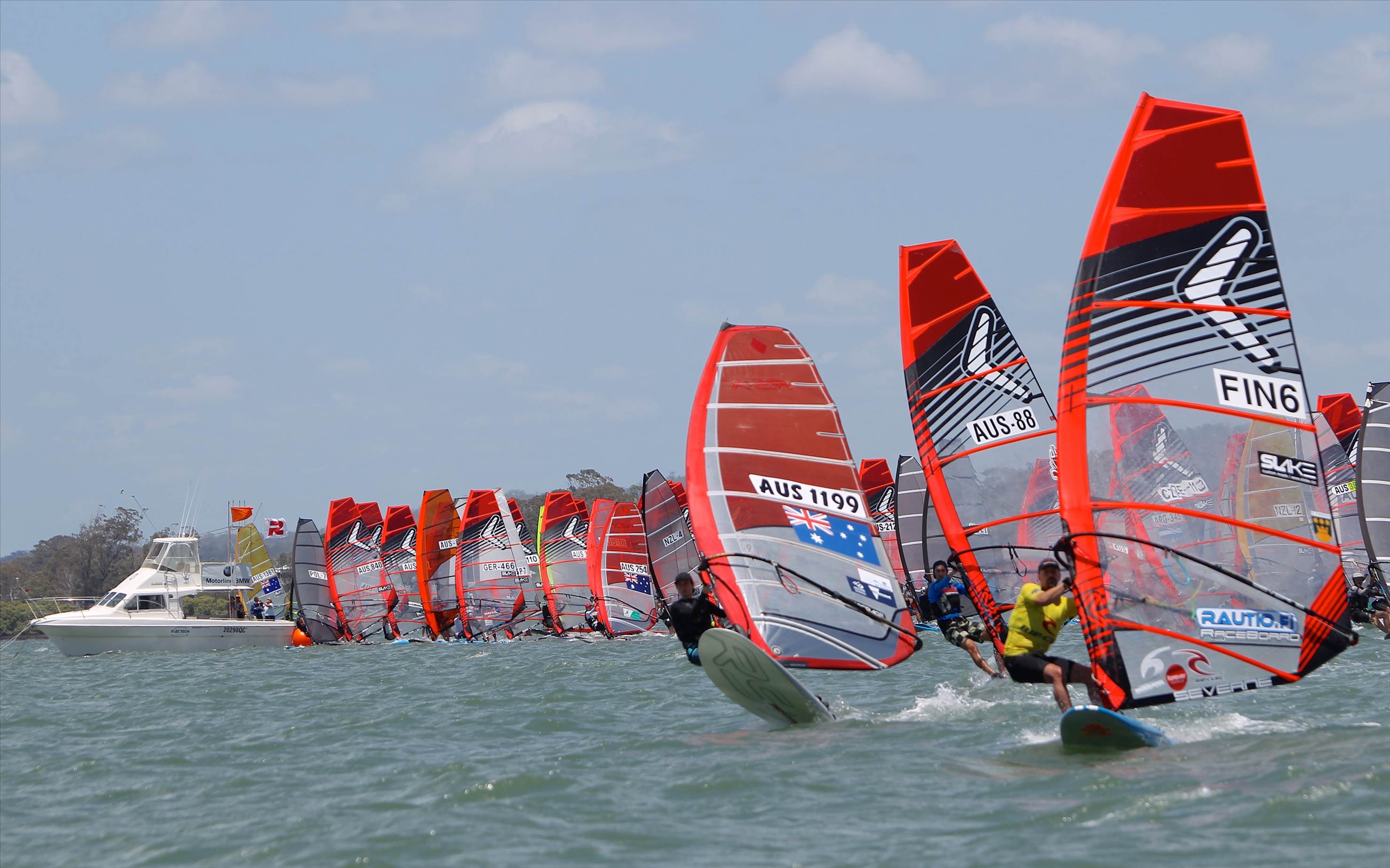 Raceboard Worlds Fleet action