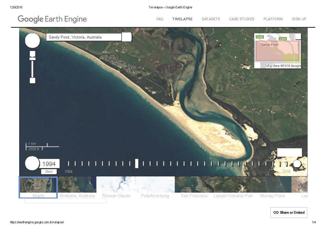 Timelapse - Google Earth Engine 1994 Sandy point Page 1