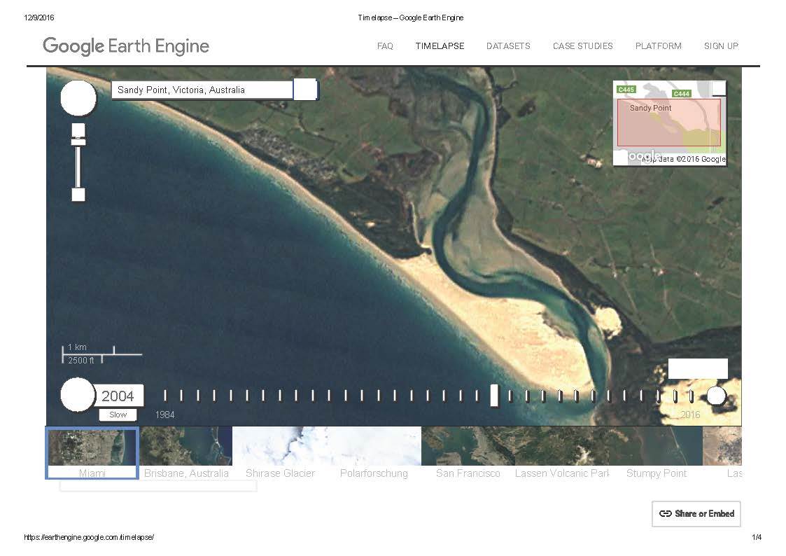 Timelapse - Google Earth Engine 2004 Sandy Point Page 1