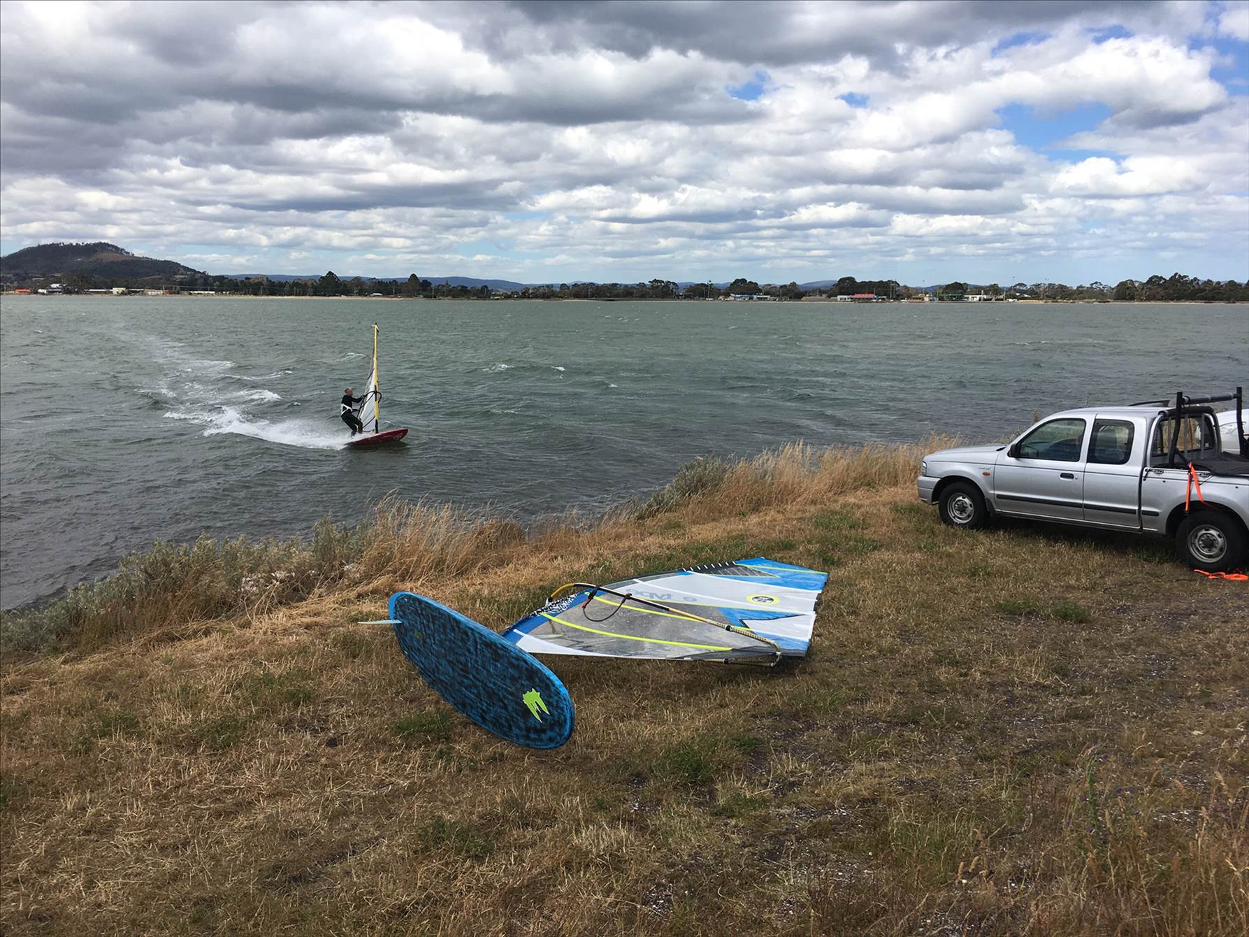 Guys sailing Dorans