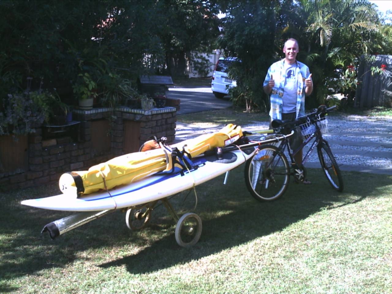Windsurf bike rig
