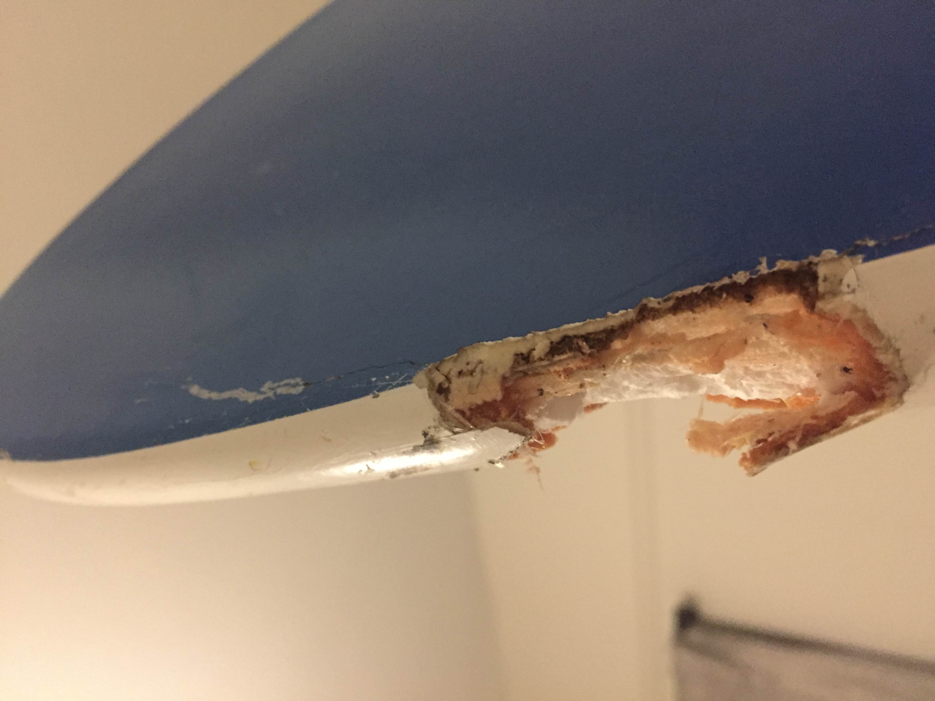 Board nose ding