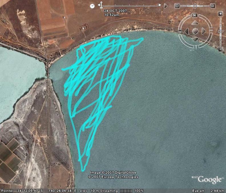 Lake Bonney GPS tracks