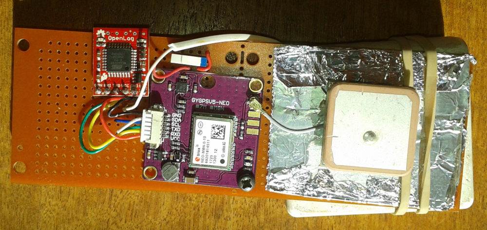 DIY GPS logger trial