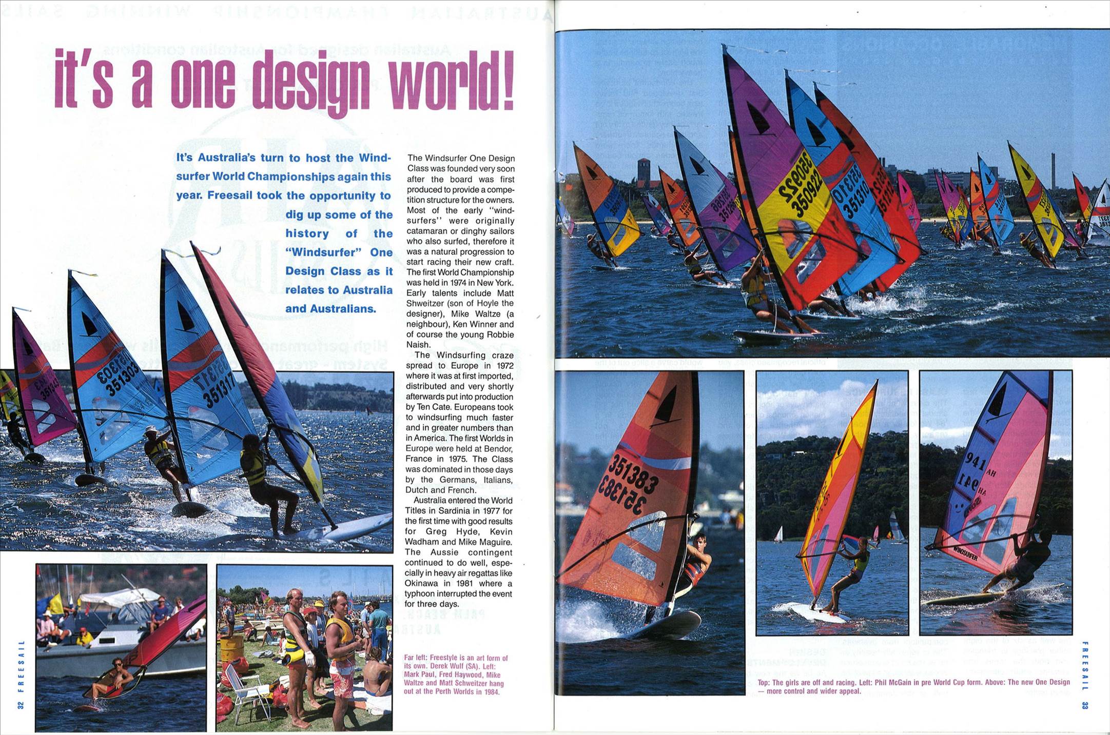 Free sail WOD worlds 1989 article
