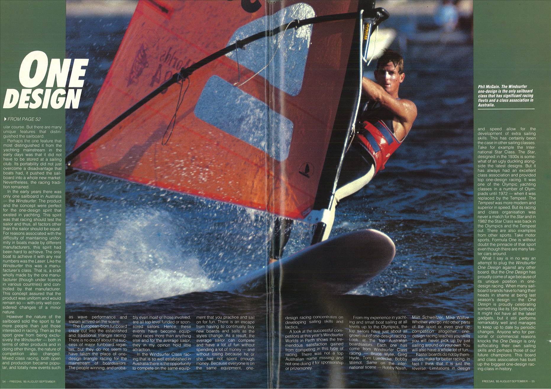 Phil Mcgain and a one design start
