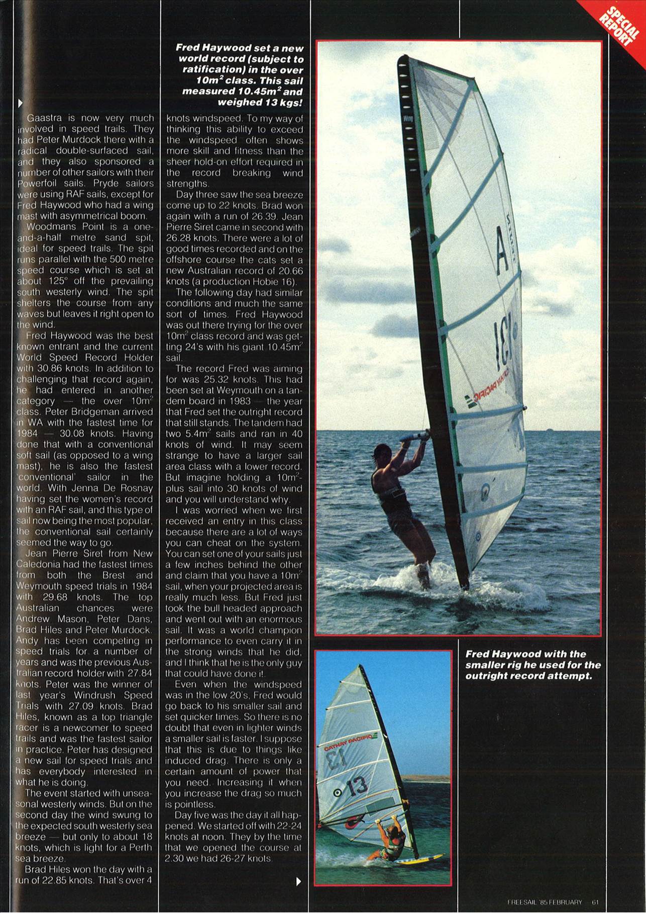 windrush speed trials