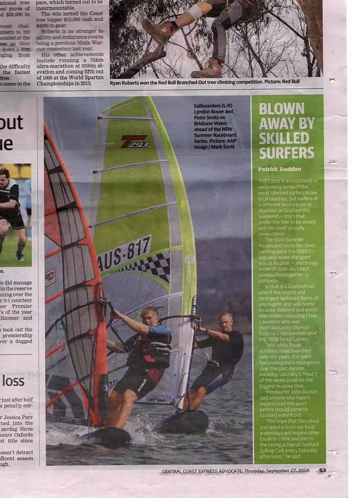 Local sailors Lyndon Bauer & John Doolan